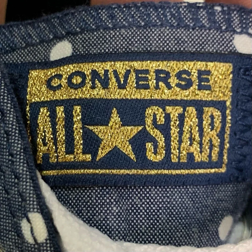 Converse Chuck Taylor All Star Madison Low Polka Dots size 4 Junior SUPER CLEAN
